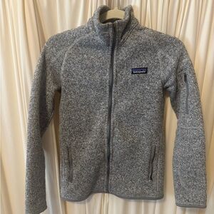 Patagonia Heather Gray Fleece Jacket
